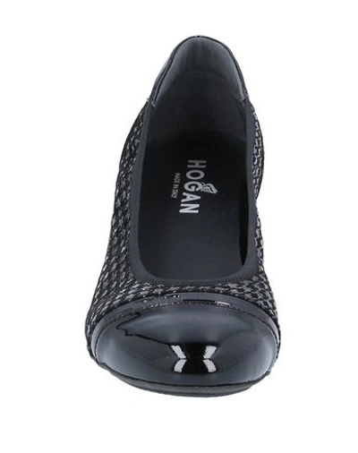 Shop Hogan Woman Ballet Flats Black Size 6.5 Soft Leather