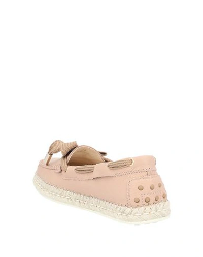 Tod's Loafers In Pastel Pink