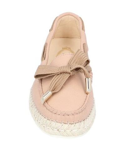 Tod's Loafers In Pastel Pink
