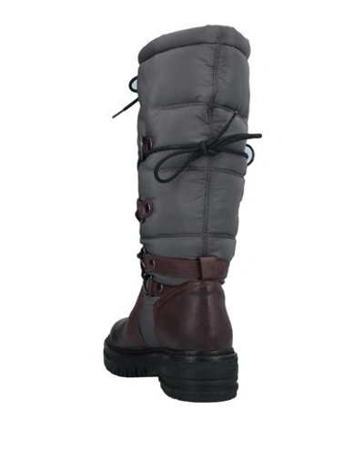 Shop Crime London Boots In Maroon