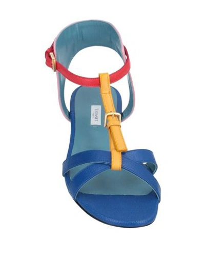 Shop Vionnet Sandals In Blue