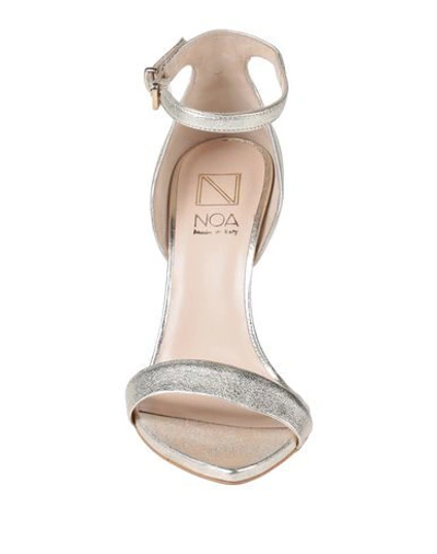 Shop Noa Sandals In Platinum