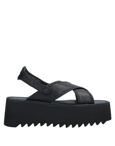 Shop Bruno Bordese Sandals In Black