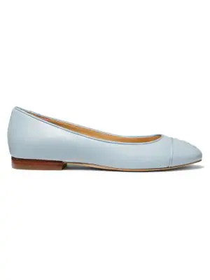 light blue pointed toe flats