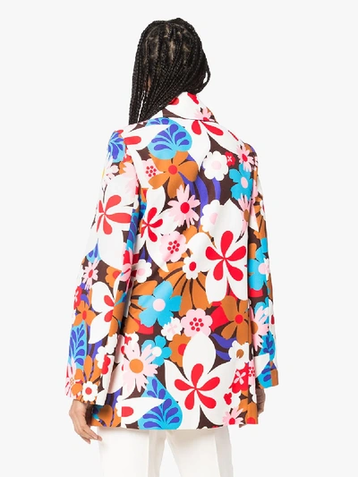 Shop Moncler 8  Richard Quinn Goldy Floral Jacket In White