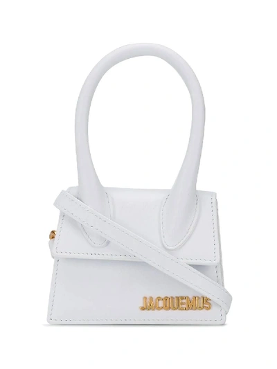 Shop Jacquemus Le Chiquito Handbag White