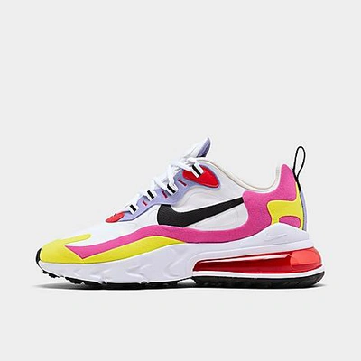 Shop Nike Women's Air Max 270 React Se Casual Shoes In Pink/red
