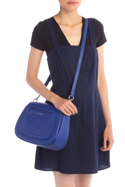 Shop Marc Jacobs Empire City Messenger Leather Crossbody Bag In Academy Blue
