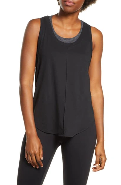 Shop Alo Yoga New Moon Tank In Anthracite