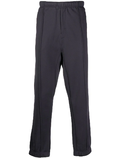 Shop Lemaire Pleated Detail Zip Pocket Track Pants In Grey