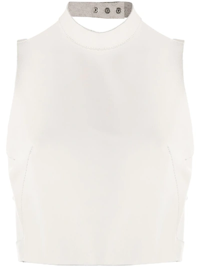 Shop Manokhi Carrie Cropped Top In White