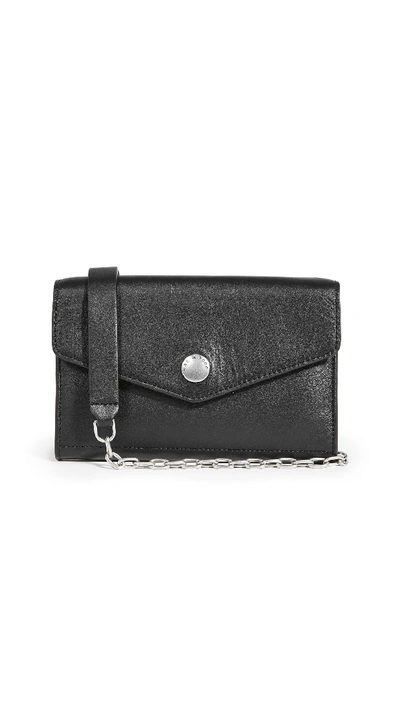 Shop Rag & Bone Atlas Wallet On A Chain In Black