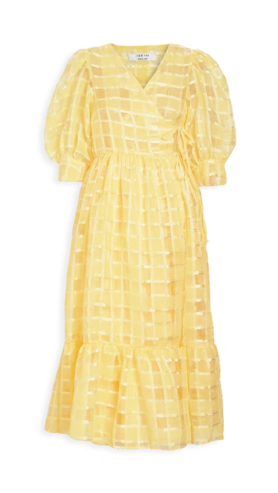 Shop Sister Jane Dolly Wrap Dress In Yellow