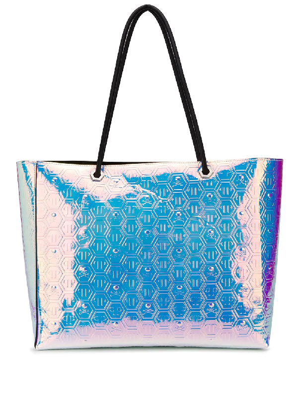 iridescent tote bag