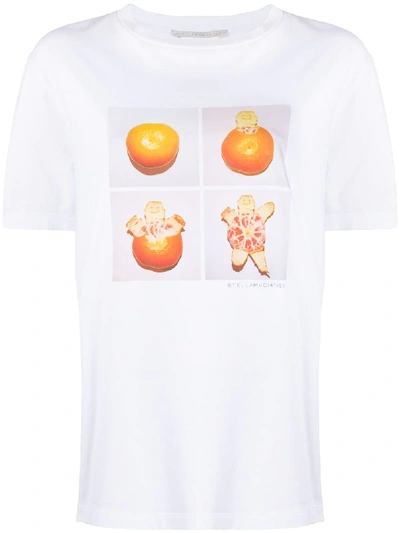 Shop Stella Mccartney Photographic Print T-shirt In White