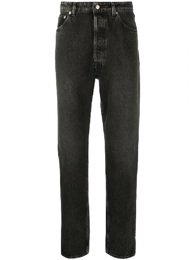 Shop Golden Goose Plain Straight-leg Jeans In Grey