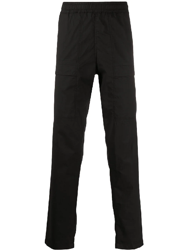 stone island track pants black