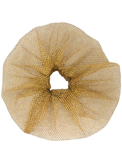 Shop Atu Body Couture Metallic Hair Tie In Gold