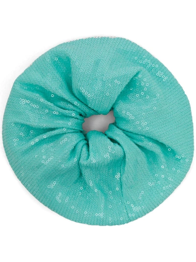 Shop Atu Body Couture Sequinned Hair Tie In Blue