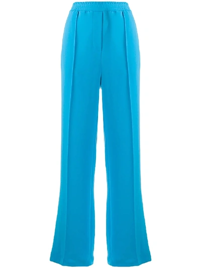 Shop Alysi Wide-leg Sweatpants In Blue