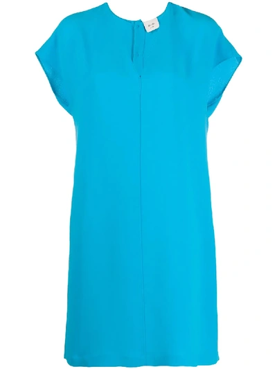 Shop Alysi Short-sleeve Dress In Blue