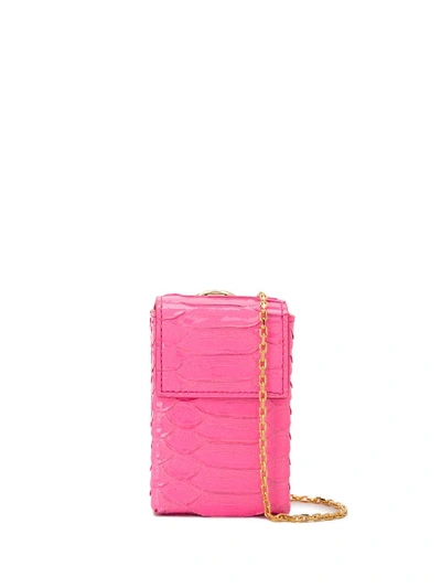 Shop Tubici Parigi Xl Python-effect Mini Bag In Pink