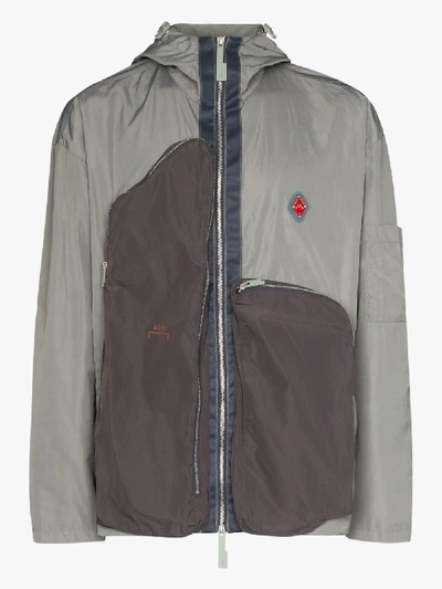 Shop A-cold-wall* Passage Asymmetric Panel Jacket In Grey