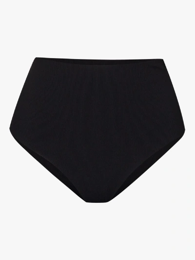 Shop Juillet Brooke Tie Detail Bikini Bottoms In Black