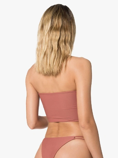 Shop Juillet Beck Bandeau Bikini Top In Pink