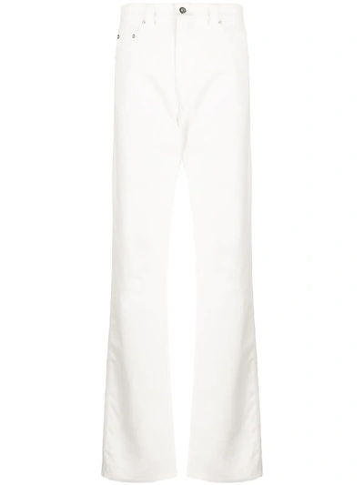 Shop Kwaidan Editions High Rise Straight Leg Jeans In White