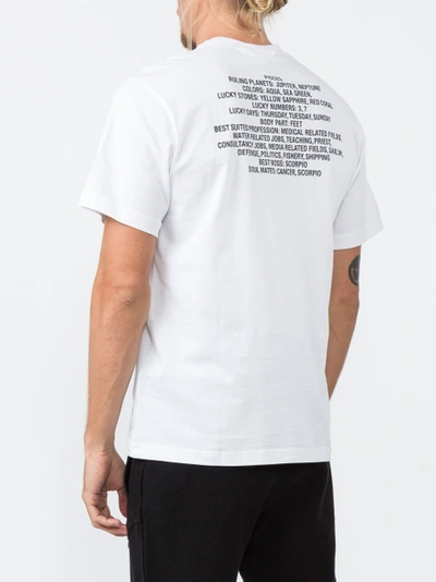 VETEMENTS Pisces Horoscope Tee Shirt White 