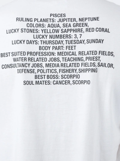 Shop Vetements Pisces Horoscope Tee Shirt White