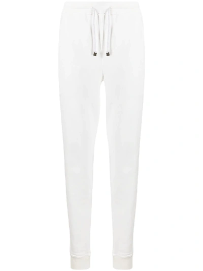 Shop Brunello Cucinelli Drawstring Track Trousers In Neutrals