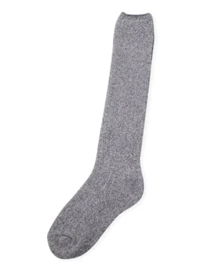 Shop Barefoot Dreams Women's The Cozychic Ribbed Socks In Ash Dove Grey