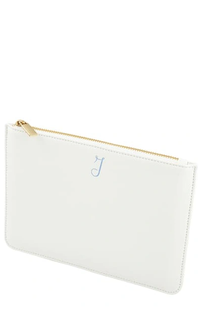 Shop Cathy's Concepts Personalized Vegan Leather Pouch In White I