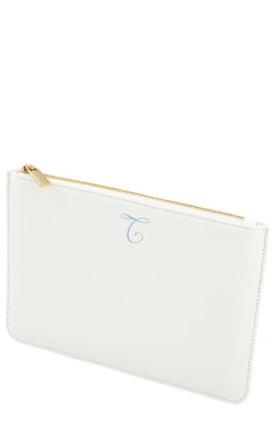 Shop Cathy's Concepts Personalized Vegan Leather Pouch In White T