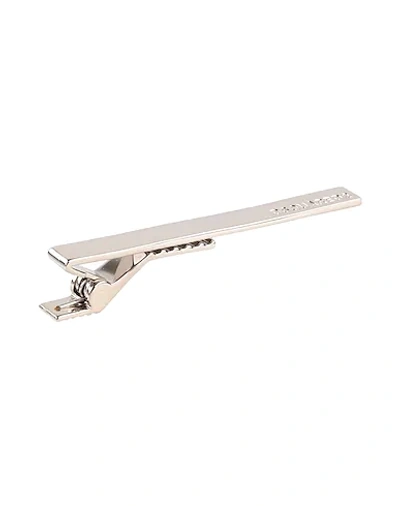 Shop Dsquared2 Man Cufflinks And Tie Clips Silver Size - Brass