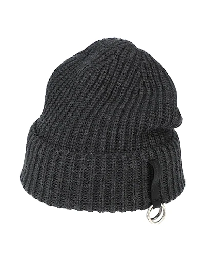 Shop Grey Daniele Alessandrini Hat In Black