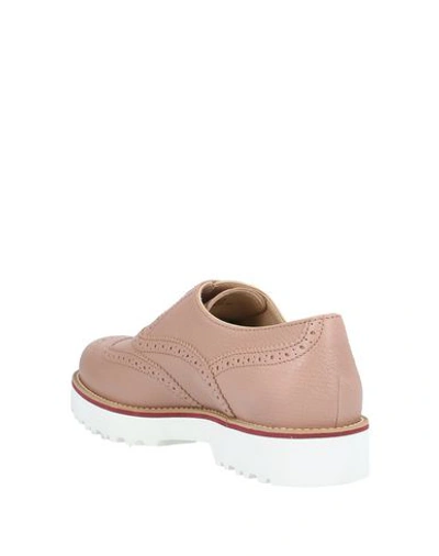 Hogan Lace-up Shoes In Pink