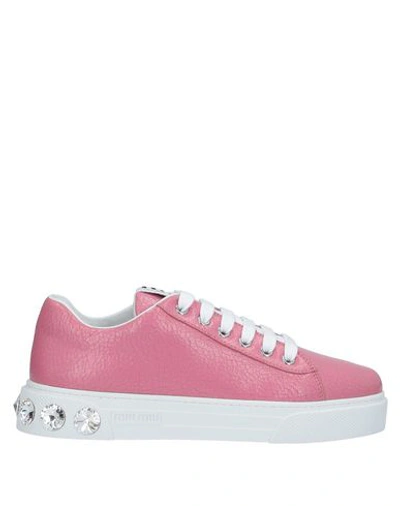 Shop Miu Miu Sneakers In Pink