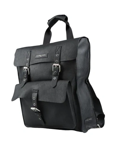 Shop Philippe Model Backpack & Fanny Pack In Black