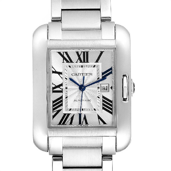 cartier tank anglaise men's automatic watch