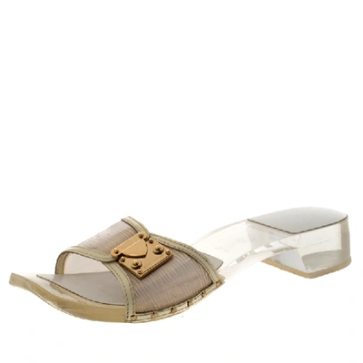 Louis Vuitton Lock It Flat Mule In White, ModeSens