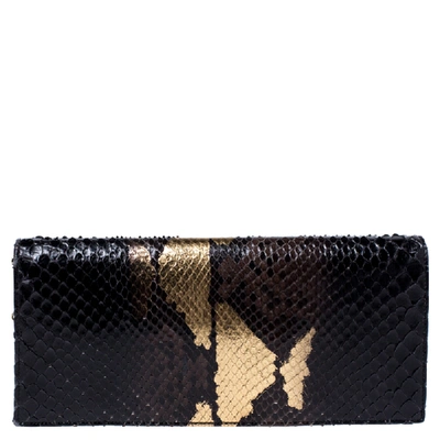 Pre-owned Dior Chain Clutch In Black