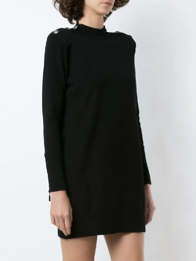 Shop Andrea Bogosian Kleid Mit Gestreiften Details In Black
