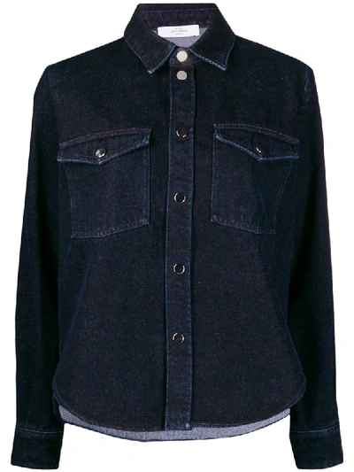 Shop Roseanna Denim Shirt Jacket In Blue