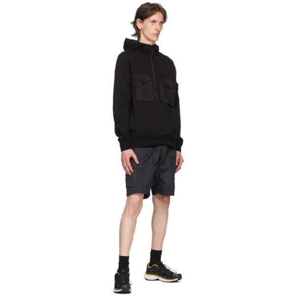 stone island ghost half zip hoodie