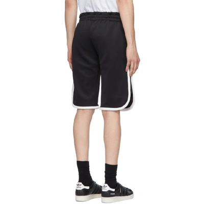Telfar Logo Print Track Shorts In Black