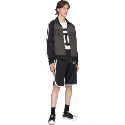Telfar Logo Print Track Shorts In Black