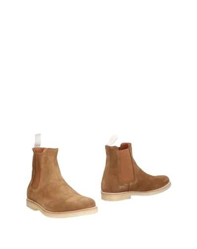 Shop Common Projects Boots In Camel